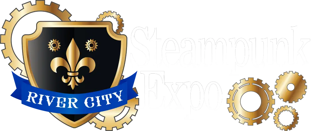 River City Steampunk Expo Logo WHITE